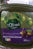 Cocktail d'olives entières à la méditerranéenne