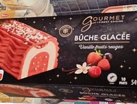Bûche glacée vanille fruits rouges