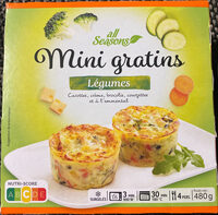 Mini gratins de Légumes