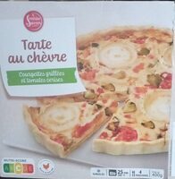 Tarte au chèvre courgettes grillées tomates cerises