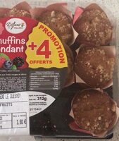 Mini muffins coeur fondant aux fruits rouges