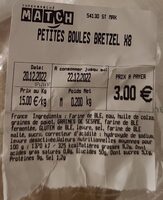 Petites boules bretzel