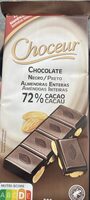 Chocolate negro 72% con almendras enteras
