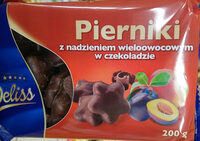 Pierniki z nadzieniem wieloowocowym w czekoladzie