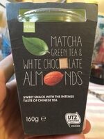 Matcha green tea & white chocolate almonds