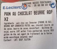 Pain au chocolat beurre aop