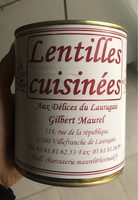 Lentilles cuisinées