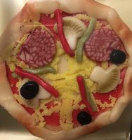 Pizza pate d’amande