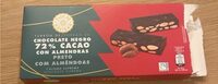 Turron de chocolate negro 72% cacao con almendras