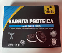 Barrita Proteica Sabor Cookie Cream