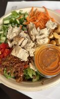 Asian style chicken salad w/carrot ginger dressing