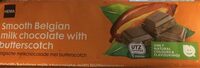 Smooth Belgian Milk chocolate with butterscotch