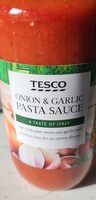Tesco onion and Garlic pasta sauce