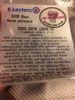Choux creme legere