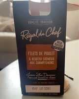 Filet de poulet et risotto cremeux aux champignons