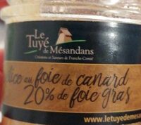 Délice au foie de canard 20% de foie gras