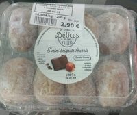 8 mini beignets fourrés Chocolat Noisettes