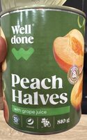 Canned Peach Halves in Grape Juice