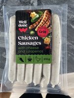 Chicken Sausages Whith Cheese And Jalapenos