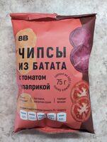 Чипсы из батата с томатом и паприкой