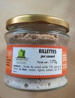 Rillettes pur canard