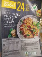 Marinated Chicken Breast Steaks - Mango, Ginger & Kaffir Lime