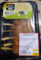 Mini brochette de filet de poulet mariné au curry
