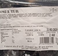 Fromage de tête bol