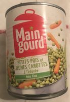 Petits pois et jeunes carottes à l'étuvée