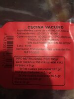 Cecina vacuno