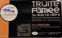 Truite fumée au bois de hêtre