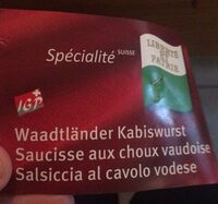 Saucisse aux choux vaudoise