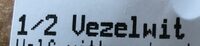 1/2 vezelwit