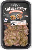 Demi avants de lapin désossés marinés thym citron