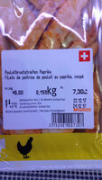 Filets de poitrine de poulet au paprika, coupé