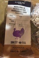 Medallones de pechuga de pavo marinados al curry