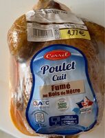 Poulet cuit fumé au bois de hetre