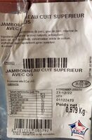 Jambonneau cuit superieur avec os