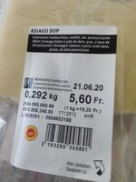 Asiago dop