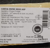Cantal entre deux aop