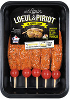 5 Brochettes de filets de lapin à la provençale