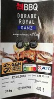 Dorade Royal, ganz, ausgenommen mit Kopf