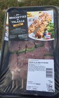 Les brochettes de volaille