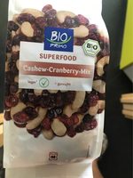 Melange noix de cajou cranberry