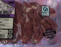 Chuleta al ajillo