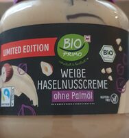 Weiße Haselnusscreme ohne Palmöl