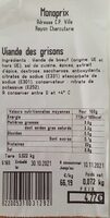 Viande des grisons