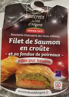 Filet de Saumon en croûte et sa fondue de poireaux