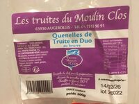 Quenelles de truite en duo