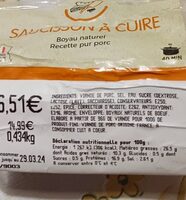 Saucisson à cuire